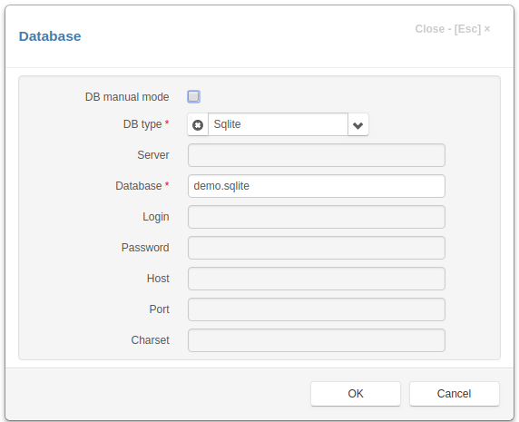 SQLite setup