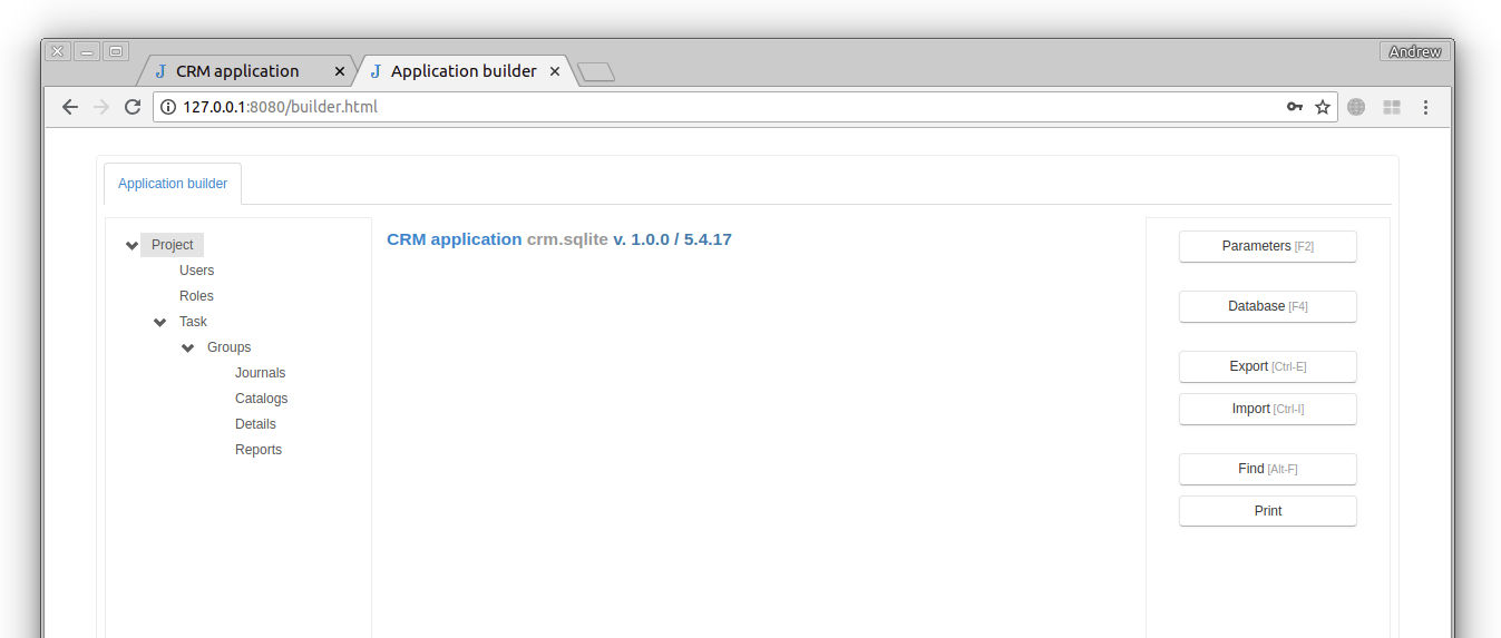 Project Application builder