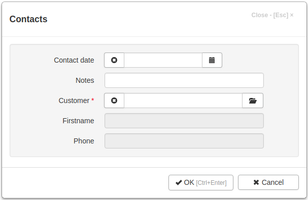 Customer input