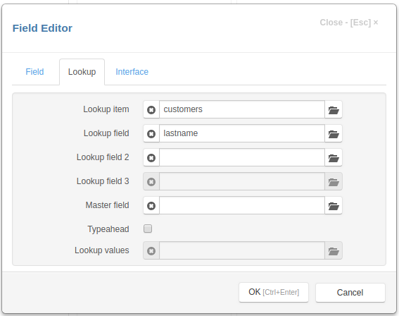 Lastname lookup field