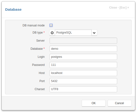 PostgreSQL setup